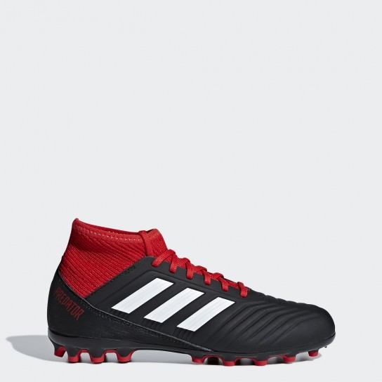 Adidas Predator 18.3 Ag J - Preto/Vermelho