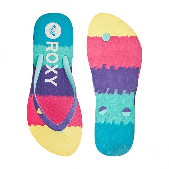 Chinelo Multi Roxy Amarelo